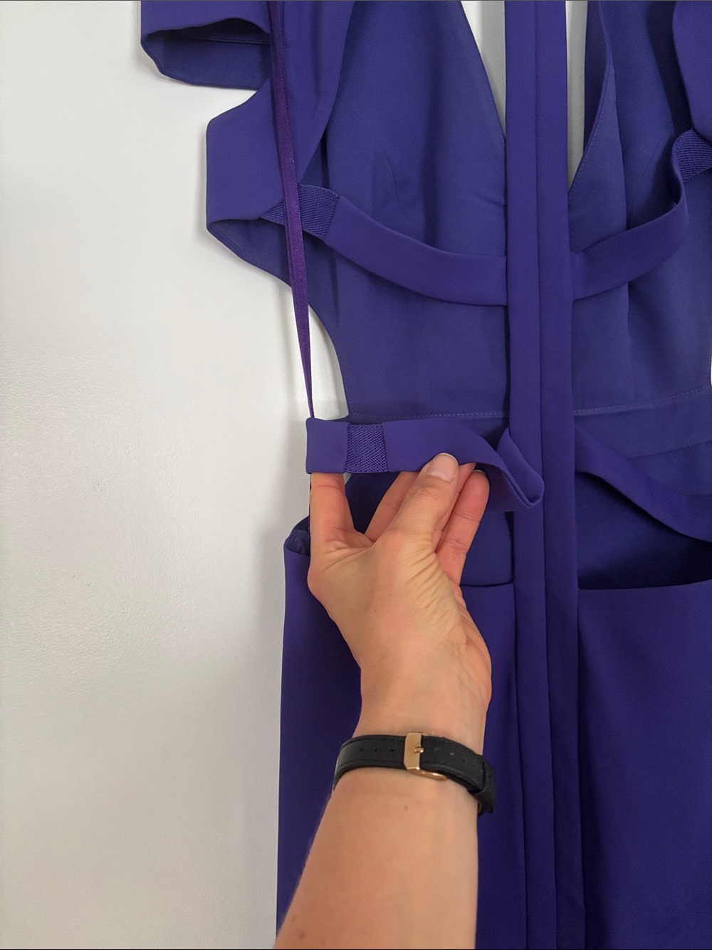 Iconic Purple Cutout Evening Gown - Picture 5 of 10